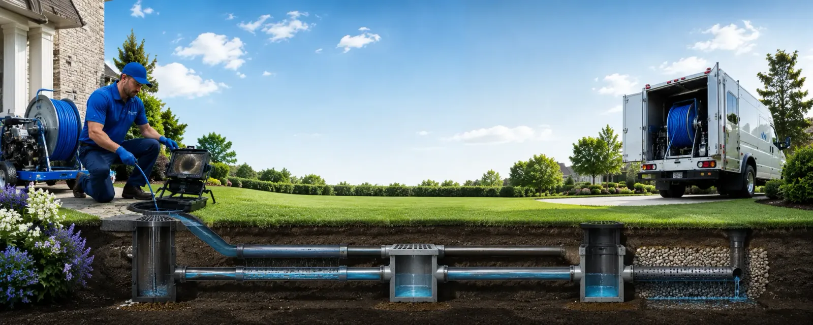 Outdoor drain cleaning information for Lake, MS